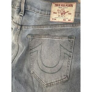 true religion ricky relaxed straight jeans 34x32 Light Wash